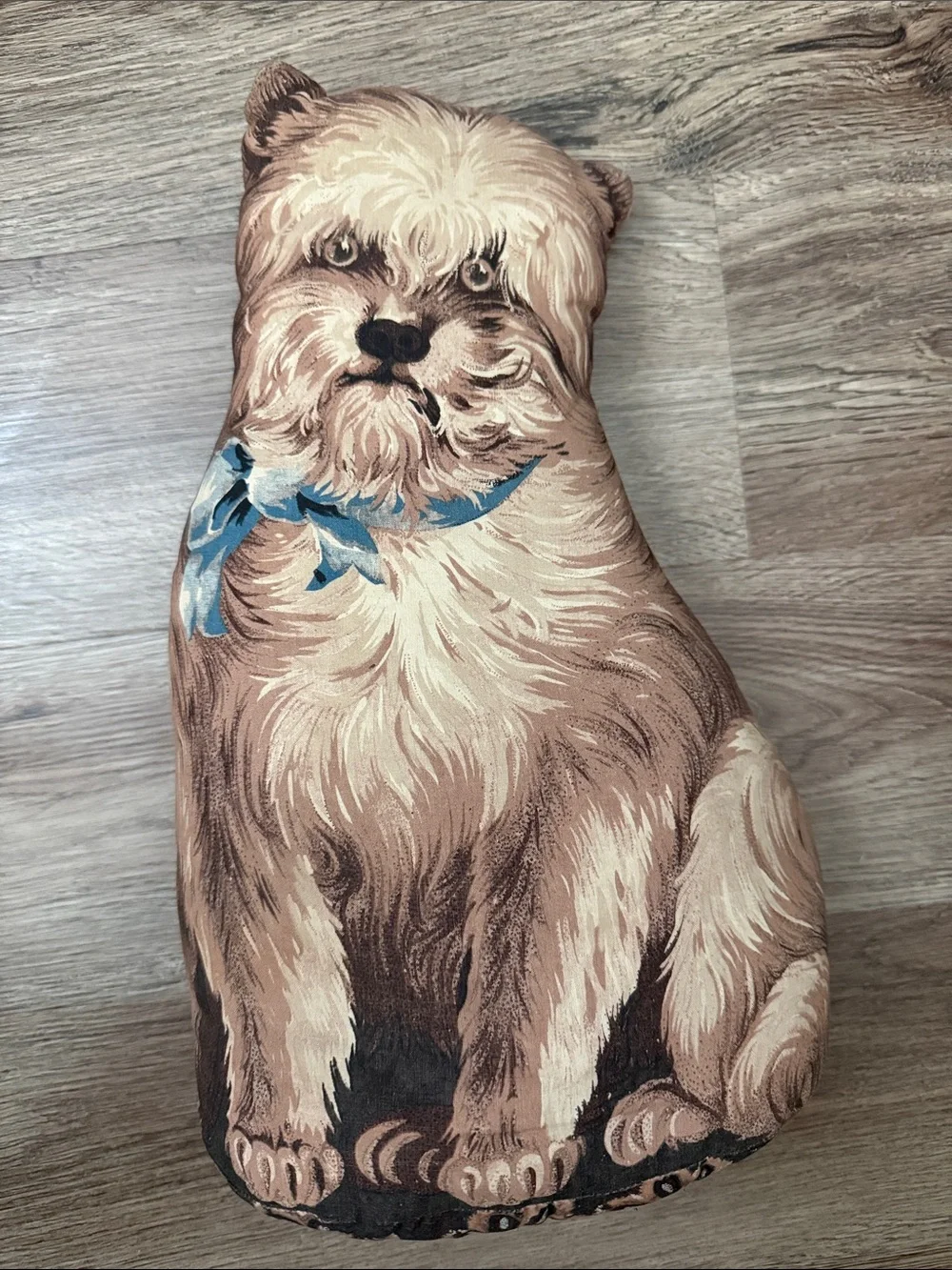 Vintage The Toy Works Tatters the Terrier Stuffed Cloth Pillow Dog Primitive.